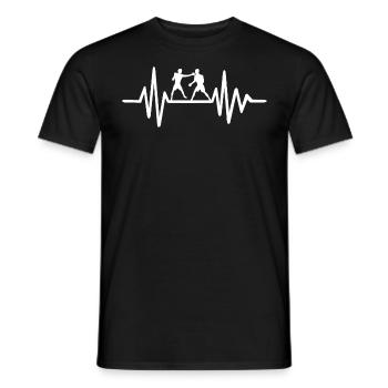 Boxe Boxeur Passion Sport - T-shirt homme - noir - Devant - AI Model Male 178 light (178cm)