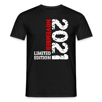 2021 November Limited Edition 2nd Birthday Deco - Men's T-Shirt - black - Front - AI Model Male 178 light (178cm)