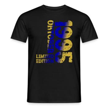 1995 Oktober Limited Edition 28. Geburtstag Deko - Männer T-Shirt - Schwarz - Vorne - AI Model Male 178 light (178cm)