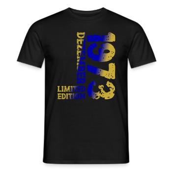 1973 Décembre Édition Limitée 50ème Anniversaire Décoration - T-shirt homme - noir - Devant - AI Model Male 178 light (178cm)