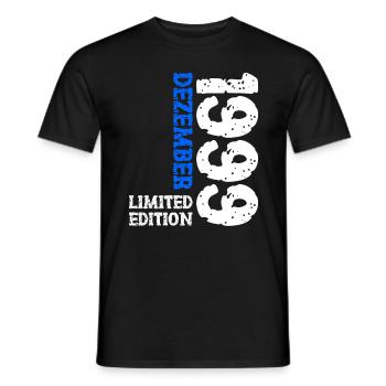 1999 December Limited Edition 24th Birthday Decoration - Men's T-Shirt - black - Front - AI Model Male 178 light (178cm)