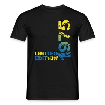 1975 édition limitée anniversaire cadeau femme mari - T-shirt homme - noir - Devant - AI Model Male 178 light (178cm)