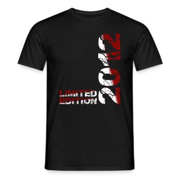 2012 Édition Limitée Anniversaire Cadeau Femme Mari - T-shirt homme - noir - Devant - AI Model Male 178 light (178cm)