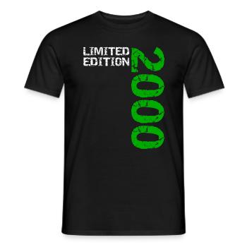 2000 Limited Edition Birthday Gift Wife Husband - Men's T-Shirt - black - Front - AI Model Male 178 light (178cm)