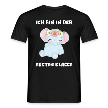 Mädchen Einschulung 2023 Schulbeginn Schulkind - Männer T-Shirt - Schwarz - Vorne - AI Model Male 178 light (178cm)