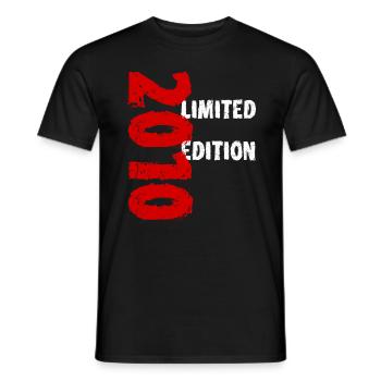 2010 Édition Limitée Anniversaire Cadeau Femme Mari - T-shirt homme - noir - Devant - AI Model Male 178 light (178cm)