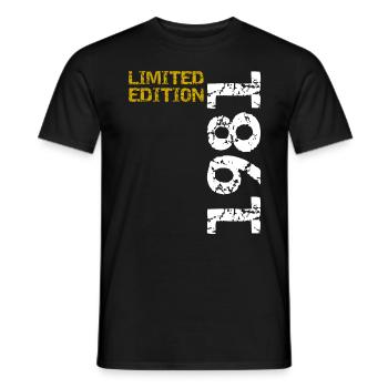 1981 Limited Edition Geburtstag Geschenk Frau Mann - Männer T-Shirt - Schwarz - Vorne - AI Model Male 178 light (178cm)