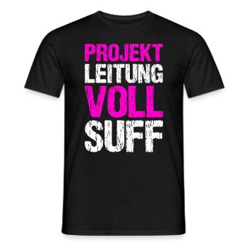 Bier Saufen Shirt Damen Herren Feiern Partnerlook - Männer T-Shirt - Schwarz - Vorne - AI Model Male 178 light (178cm)