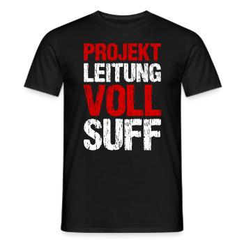 Bier Saufen Shirt Damen Herren Feiern Partnerlook - Männer T-Shirt - Schwarz - Vorne - AI Model Male 178 light (178cm)