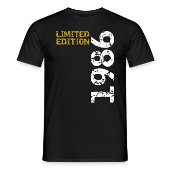 1986 édition limitée anniversaire cadeau femme mari - T-shirt homme - noir - Devant - AI Model Male 178 light (178cm)