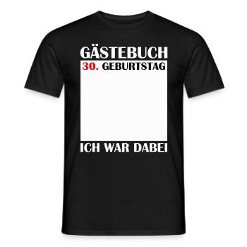 30e anniversaire femmes 30 ans hommes cadeau - T-shirt homme - noir - Devant - AI Model Male 178 light (178cm)