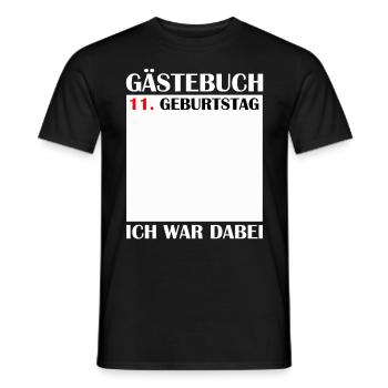 11th Birthday Girl 11 Years Boys Gift - Men's T-Shirt - black - Front - AI Model Male 178 light (178cm)