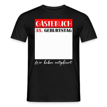 35. Geburtstag Frauen 35 Jahre Männer Geschenk - Männer T-Shirt - Schwarz - Vorne - AI Model Male 178 light (178cm)
