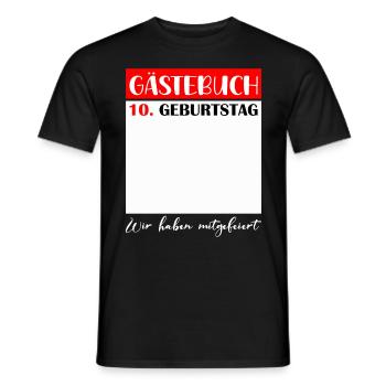 10. Geburtstag Mädchen 10 Jahre Jungen Geschenk - Männer T-Shirt - Schwarz - Vorne - AI Model Male 178 light (178cm)