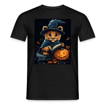 Halloween Gift Women Lion Men Kids Decoration - Men's T-Shirt - black - Front - AI Model Male 178 light (178cm)