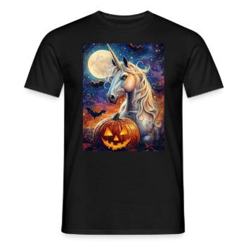 Cadeau d’Halloween Femmes Licorne Hommes Enfants - T-shirt homme - noir - Devant - AI Model Male 178 light (178cm)
