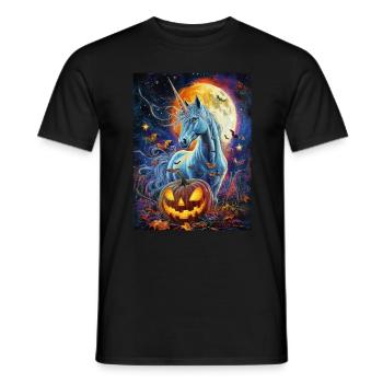 Cadeau d’Halloween Femmes Licorne Hommes Enfants - T-shirt homme - noir - Devant - AI Model Male 178 light (178cm)