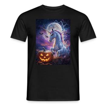 Cadeau d’Halloween Femmes Licorne Hommes Enfants - T-shirt homme - noir - Devant - AI Model Male 178 light (178cm)