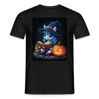 Cadeau d’Halloween Femmes Licorne Hommes Enfants - T-shirt homme - noir - Devant - AI Model Male 178 light (178cm)