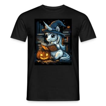 Cadeau d’Halloween Femmes Licorne Hommes Enfants - T-shirt homme - noir - Devant - AI Model Male 178 light (178cm)