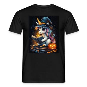 Cadeau d’Halloween Femmes Licorne Hommes Enfants - T-shirt homme - noir - Devant - AI Model Male 178 light (178cm)