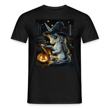 Cadeau d’Halloween Femmes Licorne Hommes Enfants - T-shirt homme - noir - Devant - AI Model Male 178 light (178cm)