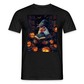 Halloween Gift Women Rooster Men Kids Decoration - Men's T-Shirt - black - Front - AI Model Male 178 light (178cm)