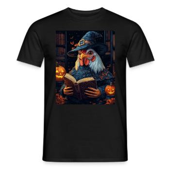 Halloween Gift Women Rooster Men Kids Decoration - Men's T-Shirt - black - Front - AI Model Male 178 light (178cm)