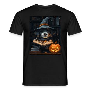 Halloween Cadeau Femmes Chien Hommes Enfants Décoration - T-shirt homme - noir - Devant - AI Model Male 178 light (178cm)