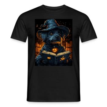 Halloween Cadeau Femmes Chien Hommes Enfants Décoration - T-shirt homme - noir - Devant - AI Model Male 178 light (178cm)