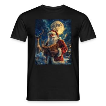 Weihnachtsmann Frauen Männer Kinder Weihnachten - Männer T-Shirt - Schwarz - Vorne - AI Model Male 178 light (178cm)