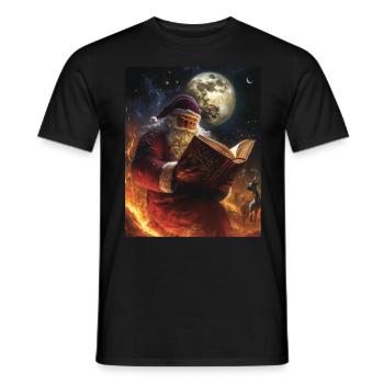 Weihnachtsmann Frauen Männer Kinder Weihnachten - Männer T-Shirt - Schwarz - Vorne - AI Model Male 178 light (178cm)
