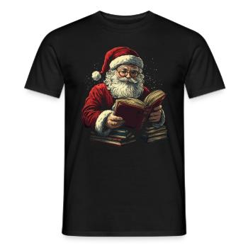 Weihnachtsmann Frauen Männer Kinder Weihnachten - Männer T-Shirt - Schwarz - Vorne - AI Model Male 178 light (178cm)
