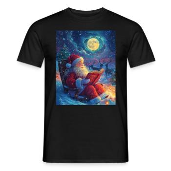 Weihnachtsmann Frauen Männer Kinder Weihnachten - Männer T-Shirt - Schwarz - Vorne - AI Model Male 178 light (178cm)