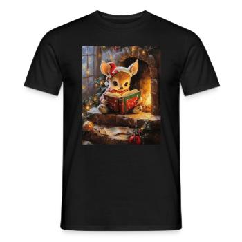 Christmas Elf Women Men Children Christmas - Men's T-Shirt - black - Front - AI Model Male 178 light (178cm)