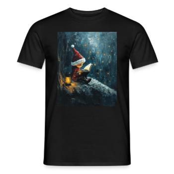 Christmas Elf Women Men Children Christmas - Men's T-Shirt - black - Front - AI Model Male 178 light (178cm)