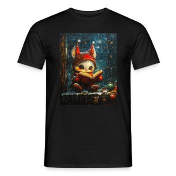 Christmas Elf Women Men Children Christmas - Men's T-Shirt - black - Front - AI Model Male 178 light (178cm)