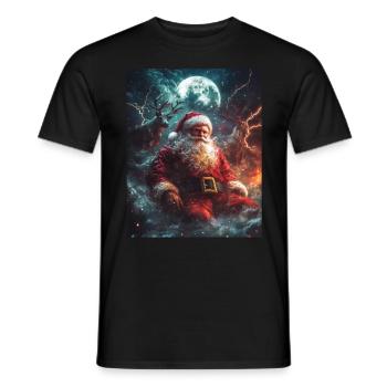 Weihnachtsmann Frauen Männer Kinder Weihnachten - Männer T-Shirt - Schwarz - Vorne - AI Model Male 178 light (178cm)