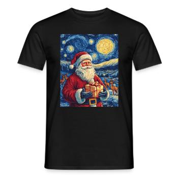 Weihnachtsmann Frauen Männer Kinder Weihnachten - Männer T-Shirt - Schwarz - Vorne - AI Model Male 178 light (178cm)