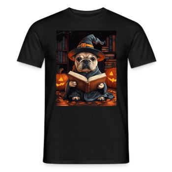 Halloween Cadeau Femmes Chien Hommes Enfants Décoration - T-shirt homme - noir - Devant - AI Model Male 178 light (178cm)