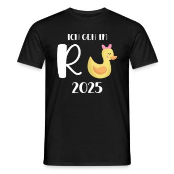 Duck Pension 2025 Pension Retirement Grandpa Grandma Pensioner - Men's T-Shirt - black - Front - AI Model Male 178 light (178cm)