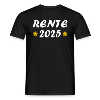 Pension 2025 Cadeau Pension 2025 Retraite Papy Mamie - T-shirt homme - noir - Devant - AI Model Male 178 light (178cm)