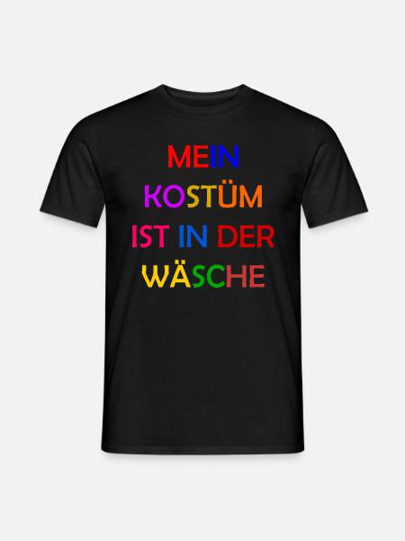 Karneval Kostüm Damen Geschenk Fasching Fastnacht - Männer T-Shirt - Schwarz