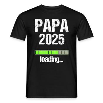 Dad 2025 Gift Men Men Father Pregnant - Men's T-Shirt - black - Front - AI Model Male 178 light (178cm)