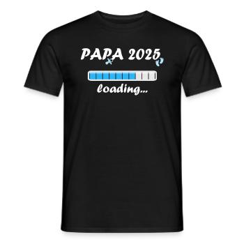 Dad 2025 Gift Men Men Father Pregnant - Men's T-Shirt - black - Front - AI Model Male 178 light (178cm)