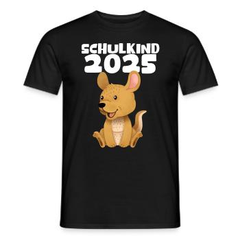 School Child 2025 Young Girls School Enrollment 2025 Decoration - Men's T-Shirt - black - Front - AI Model Male 178 light (178cm)