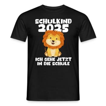 School Child 2025 Young Girls School Enrollment 2025 Decoration - Men's T-Shirt - black - Front - AI Model Male 178 light (178cm)