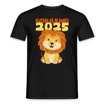 School Child 2025 Young Girls School Enrollment 2025 Decoration - Men's T-Shirt - black - Front - AI Model Male 178 light (178cm)