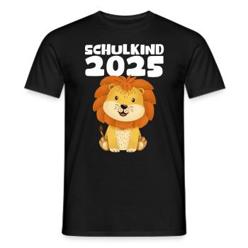 School Child 2025 Young Girls School Enrollment 2025 Decoration - Men's T-Shirt - black - Front - AI Model Male 178 light (178cm)