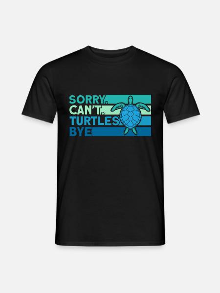 Turtle Sea turtles Turtles Liebha - Men's T-Shirt - black